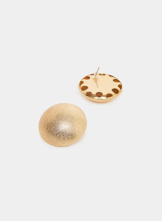 Styli Round Disc Earrings